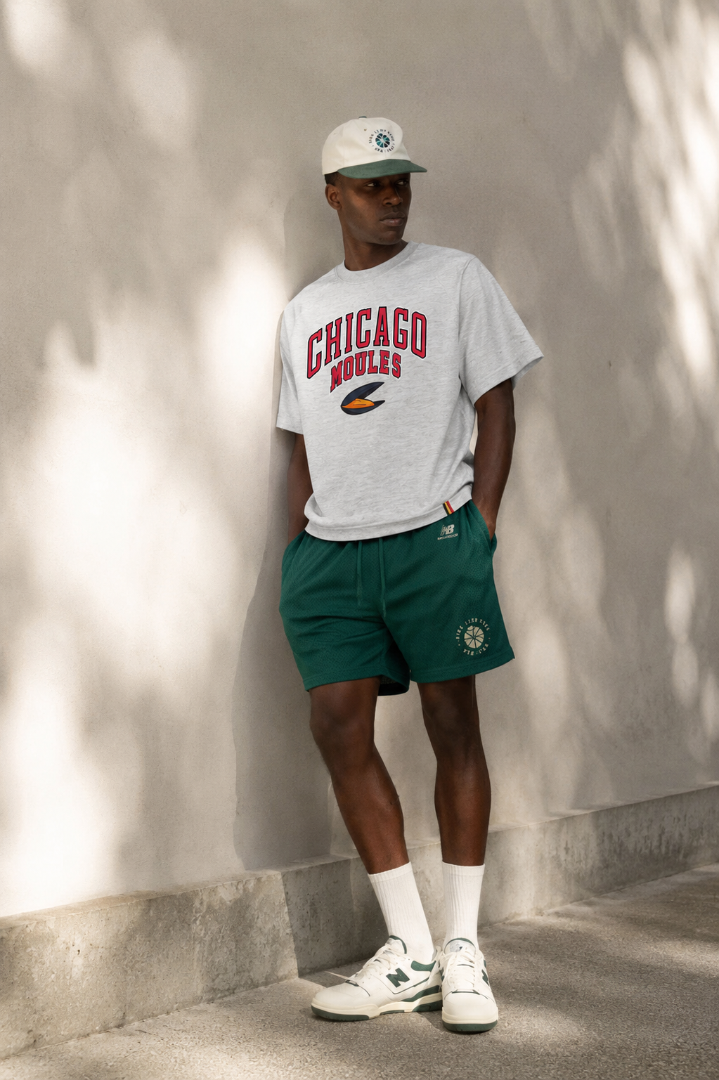 T-shirt Chicago Moules | gris