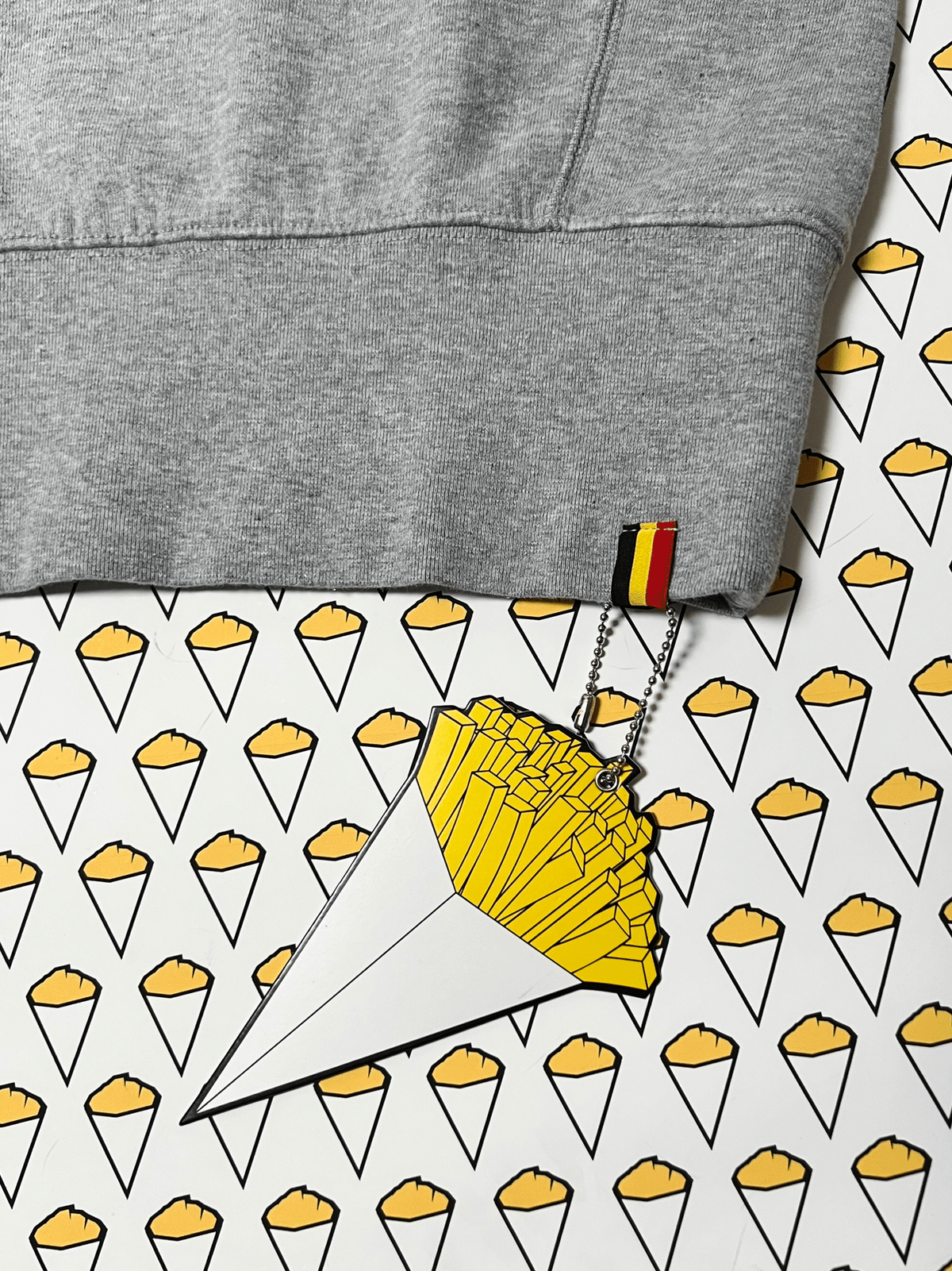 Hoodie frites 	| Heather Grey