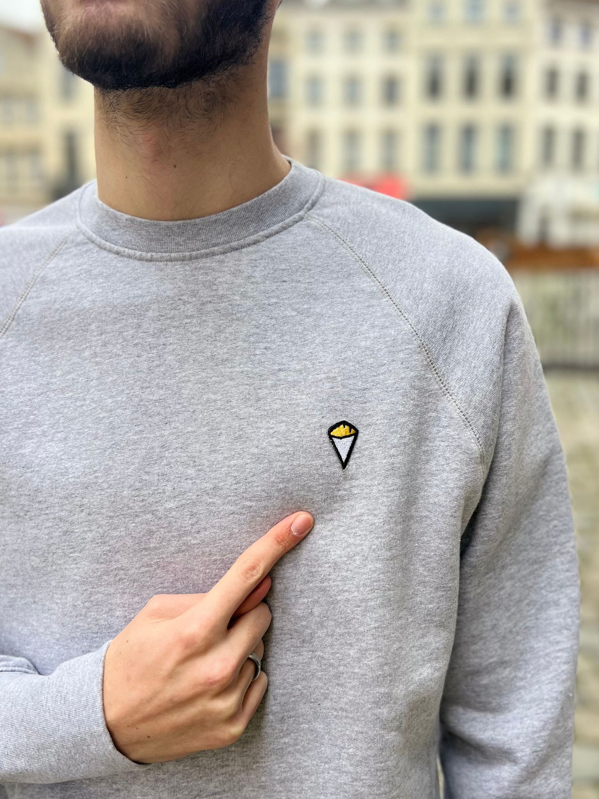 Sweatshirt frites | Heather grey