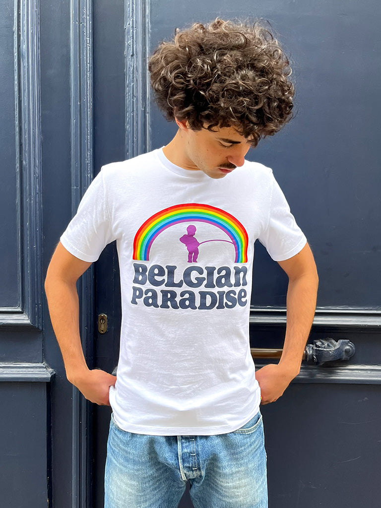 T-shirt Belgian Paradise | White
