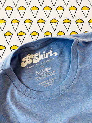 T-shirt Frites | Bleu Clair chiné