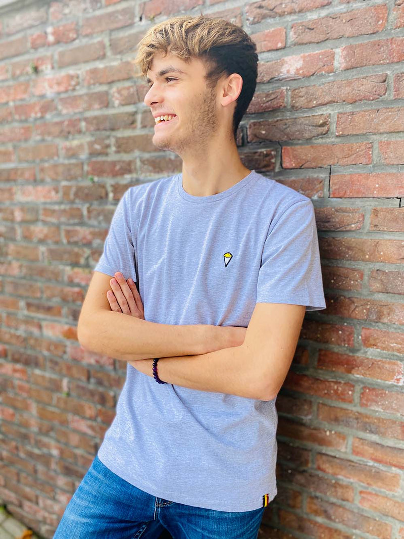 T-shirt Frites | Lichtgrijs