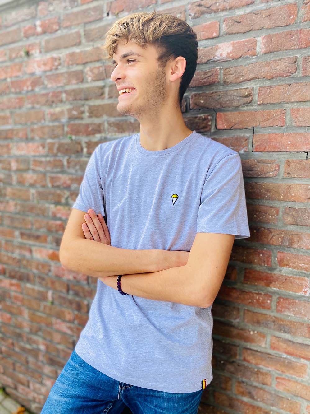 T-shirt Frites | Gris clair