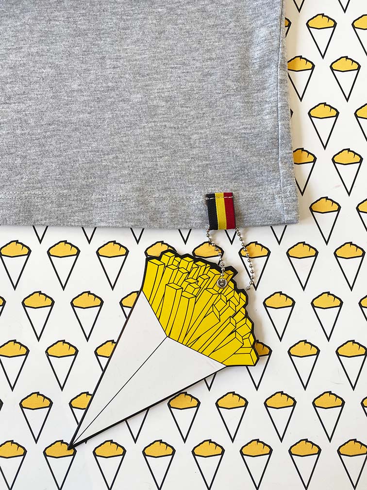 T-shirt Frites | Gris clair