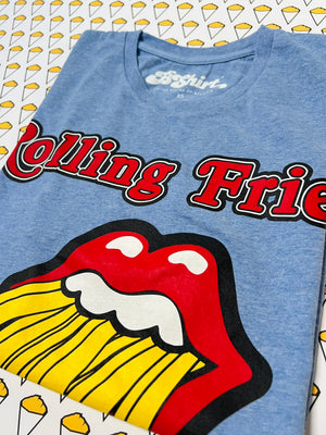 T-shirt Rolling Fries | Bleu chiné