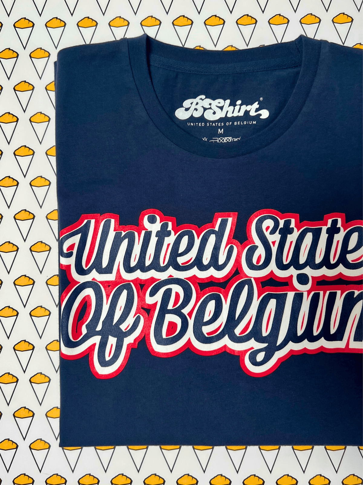 T-shirt United States Of Belgium | Navy