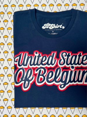 T-shirt United States Of Belgium | Navy