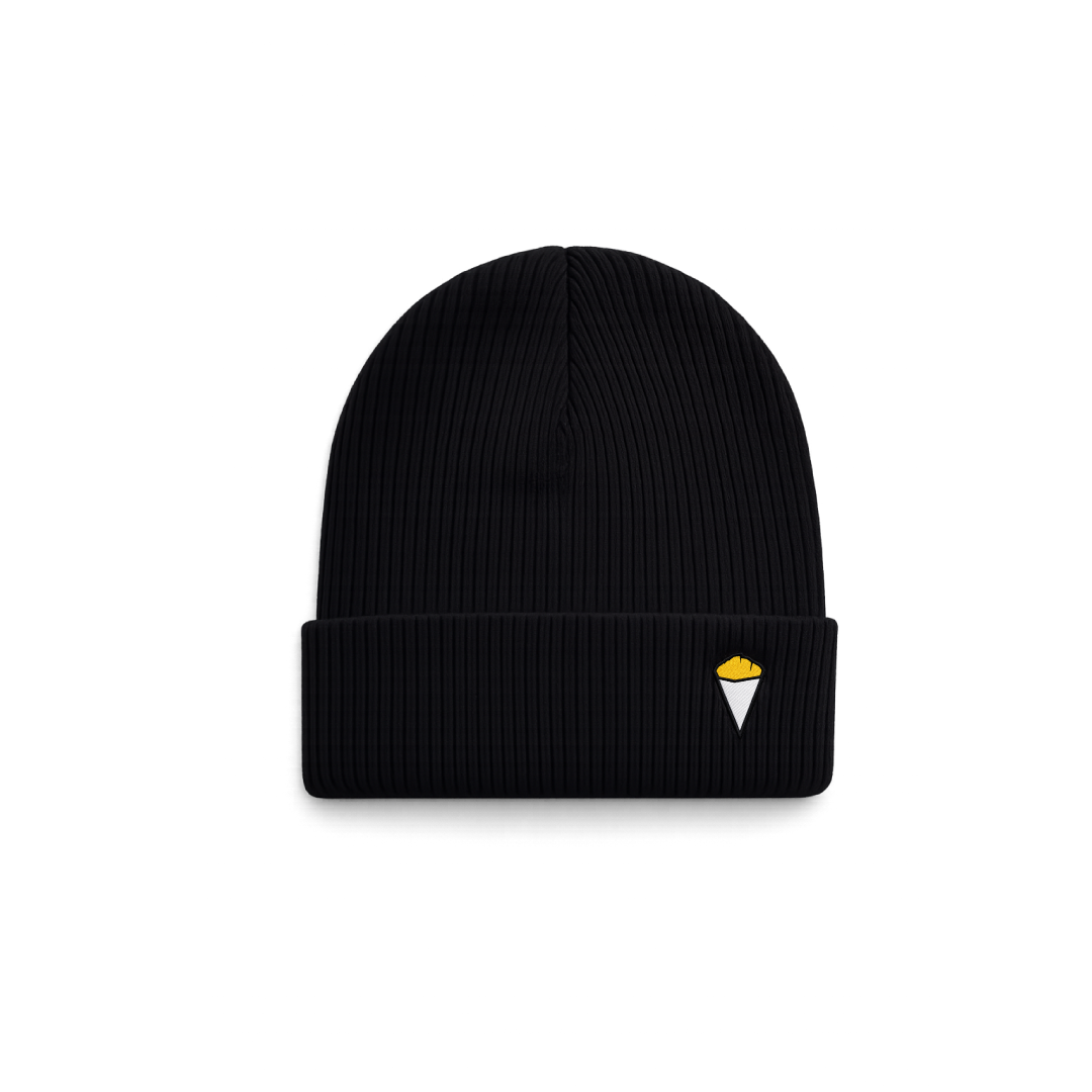 Bonnet “Cornet de frites” Noir