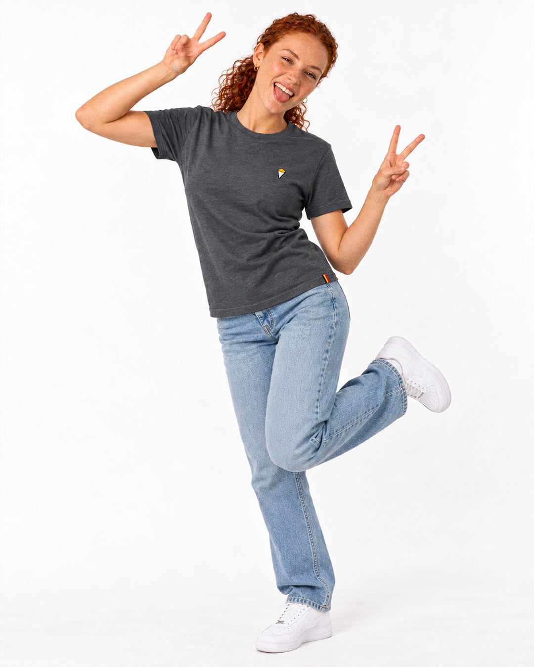 T-shirt Frites | Dark heather grey