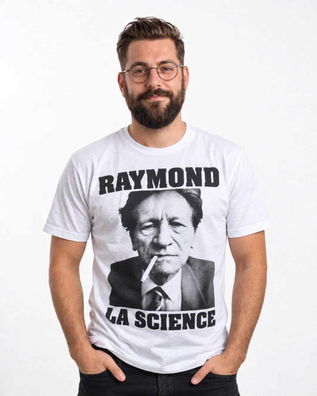 T-shirt Raymond | Wit