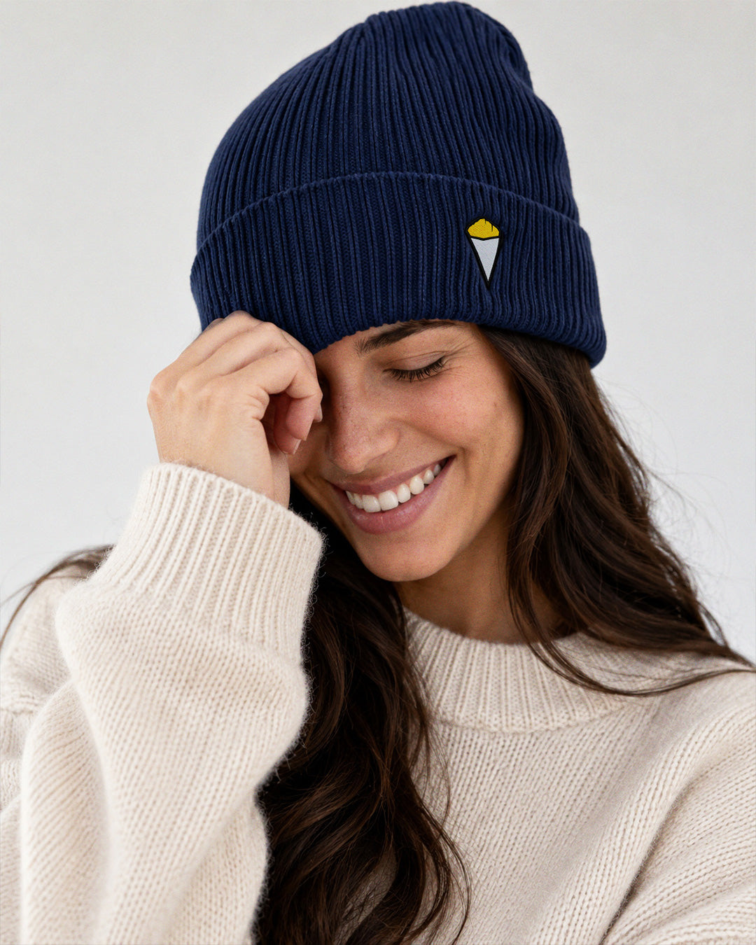 Bonnet “Cornet de frites” Navy