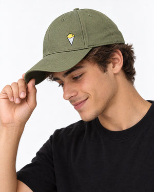 Casquette Baseball “Cornet de frites” Vert Olive