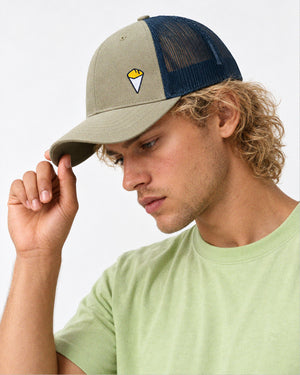 Casquette Trucker “Cornet de frites” Vert olive
