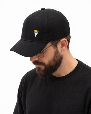 Casquette Baseball “Cornet de frites” Noire