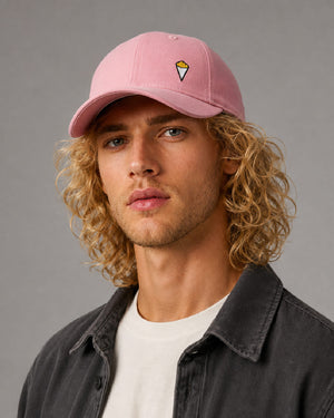 Casquette Baseball “Cornet de frites” Rose