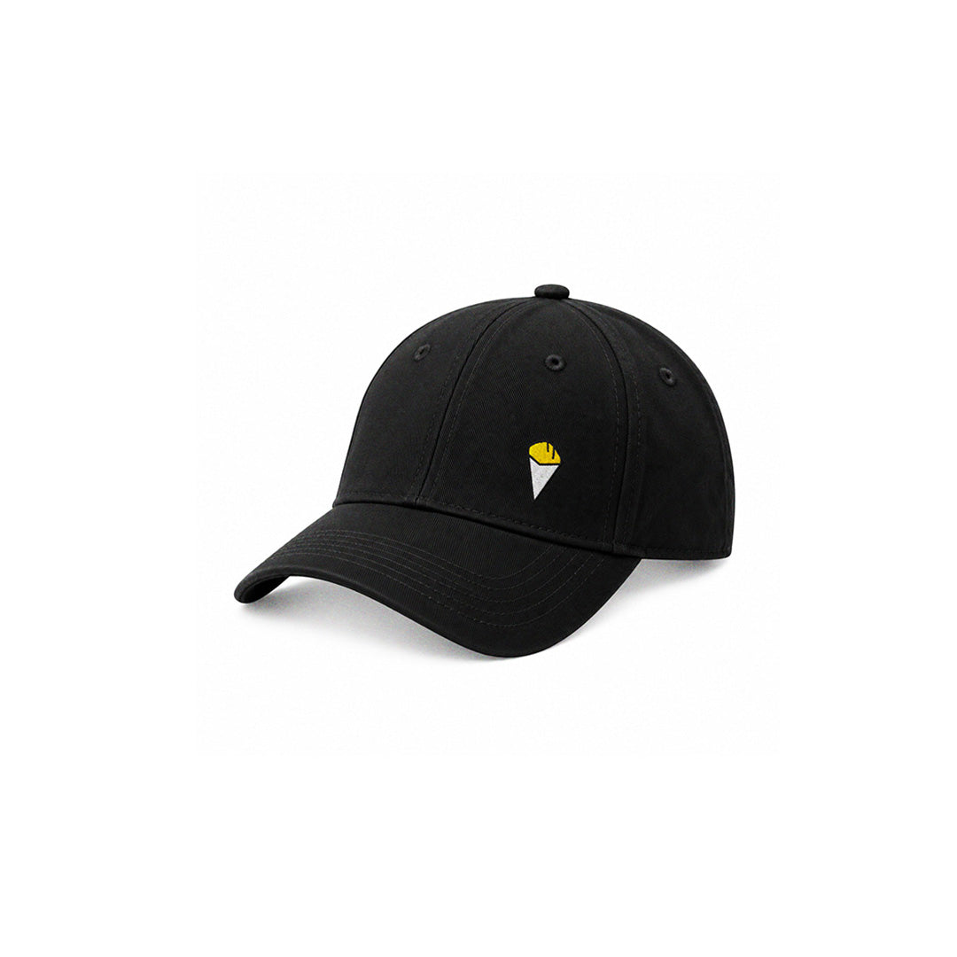 Casquette Baseball “Cornet de frites” Noire