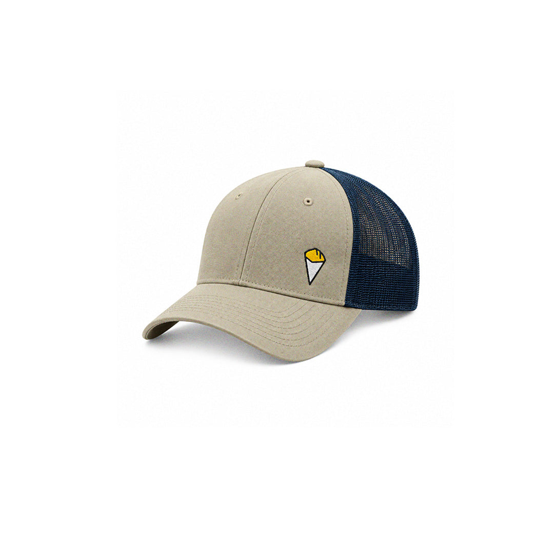 Casquette Trucker “Cornet de frites” Vert olive