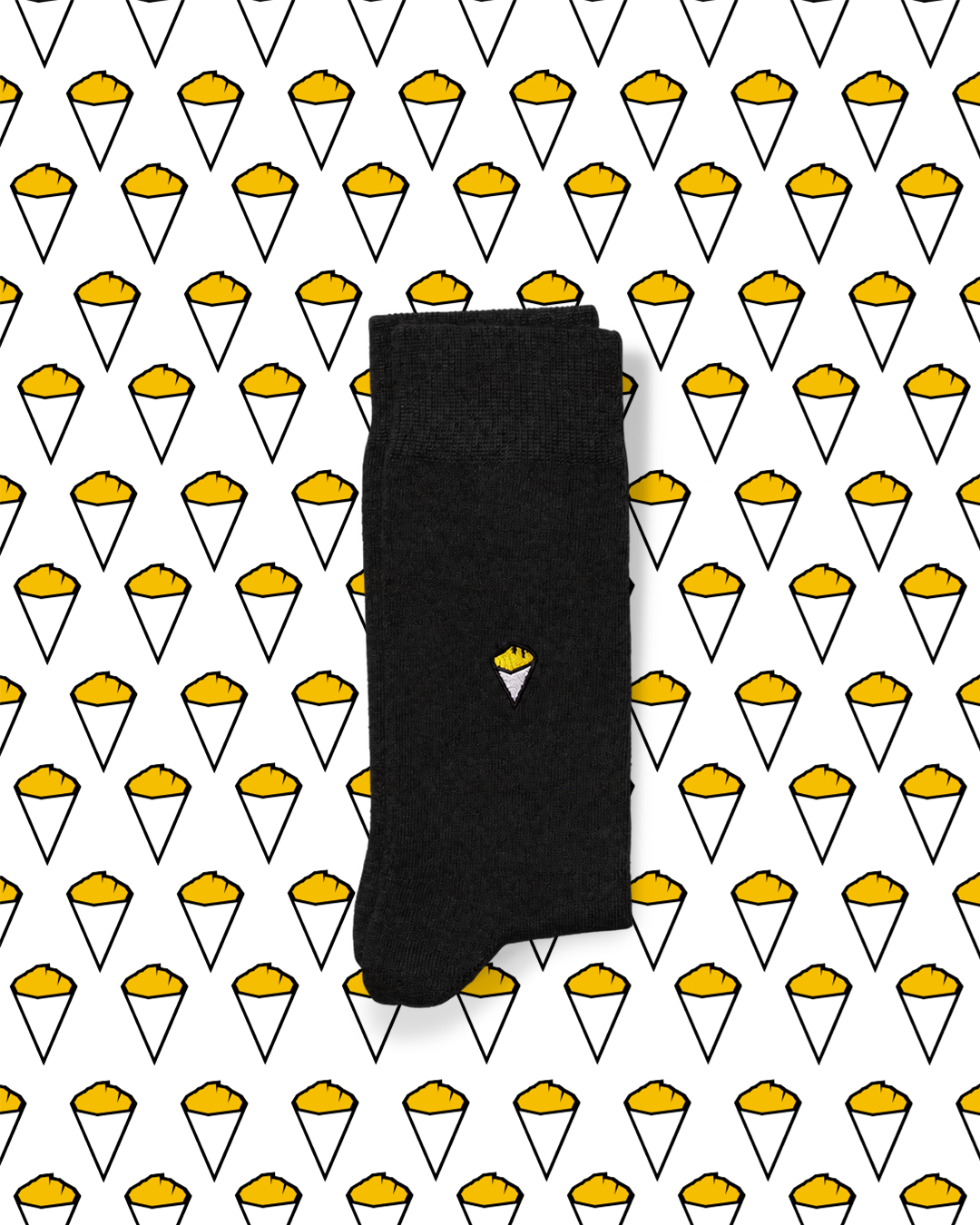 Chaussettes noires Frites