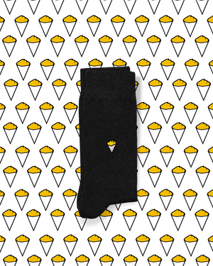 Chaussettes noires Frites
