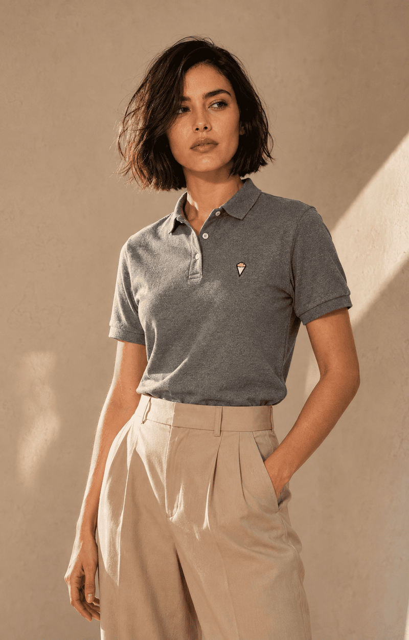 Polo Frite | Gris Heather