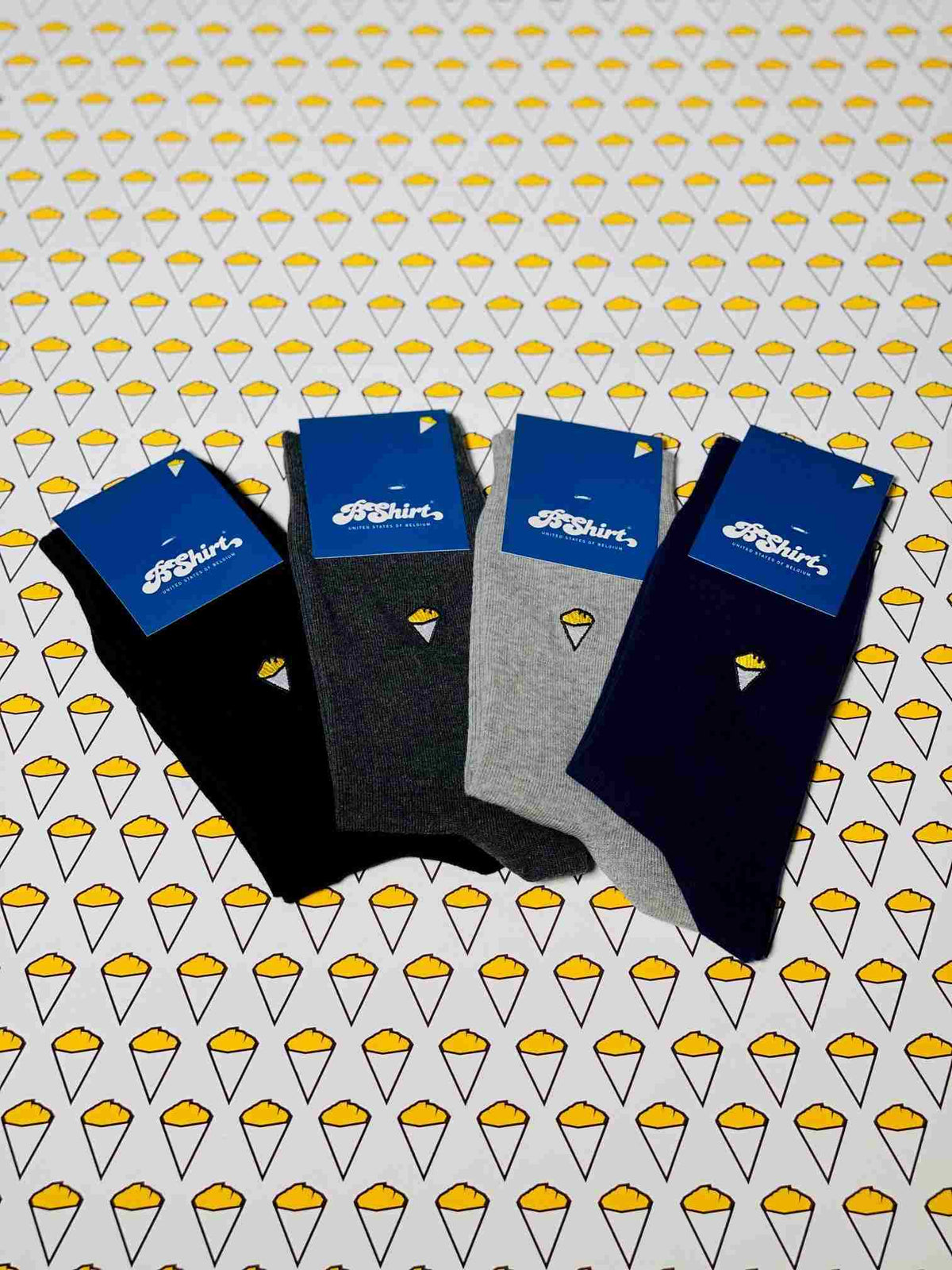 Chaussettes noires Frites