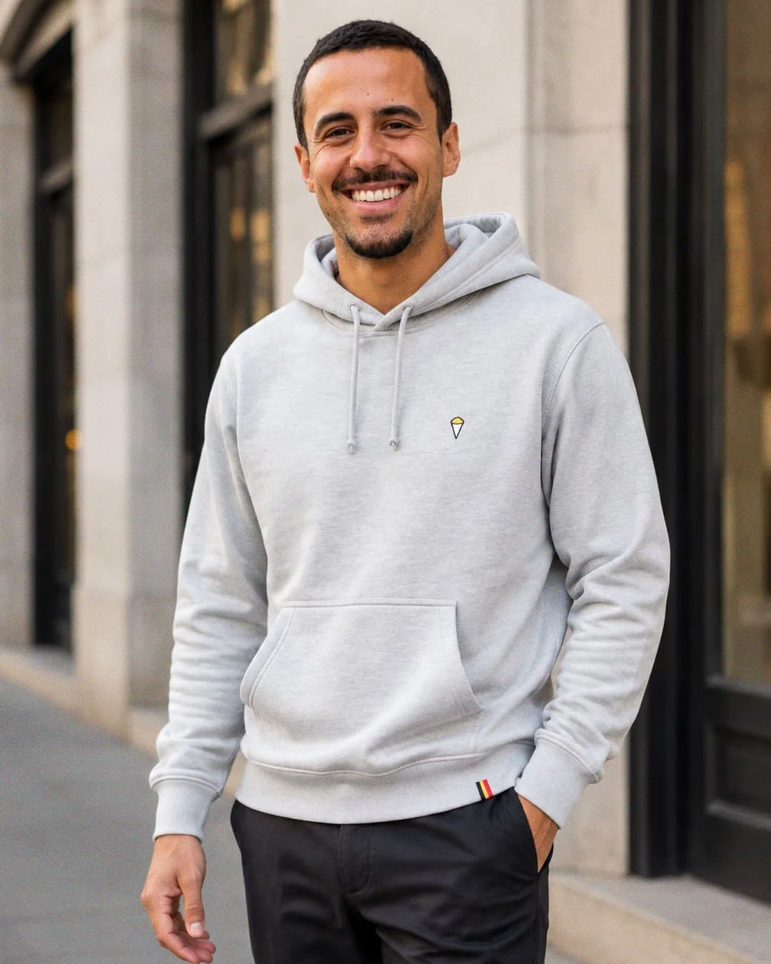 Hoodie frites 	| Heather Grey