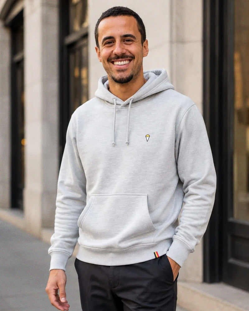 Hoodie frites 	| Heather Grey