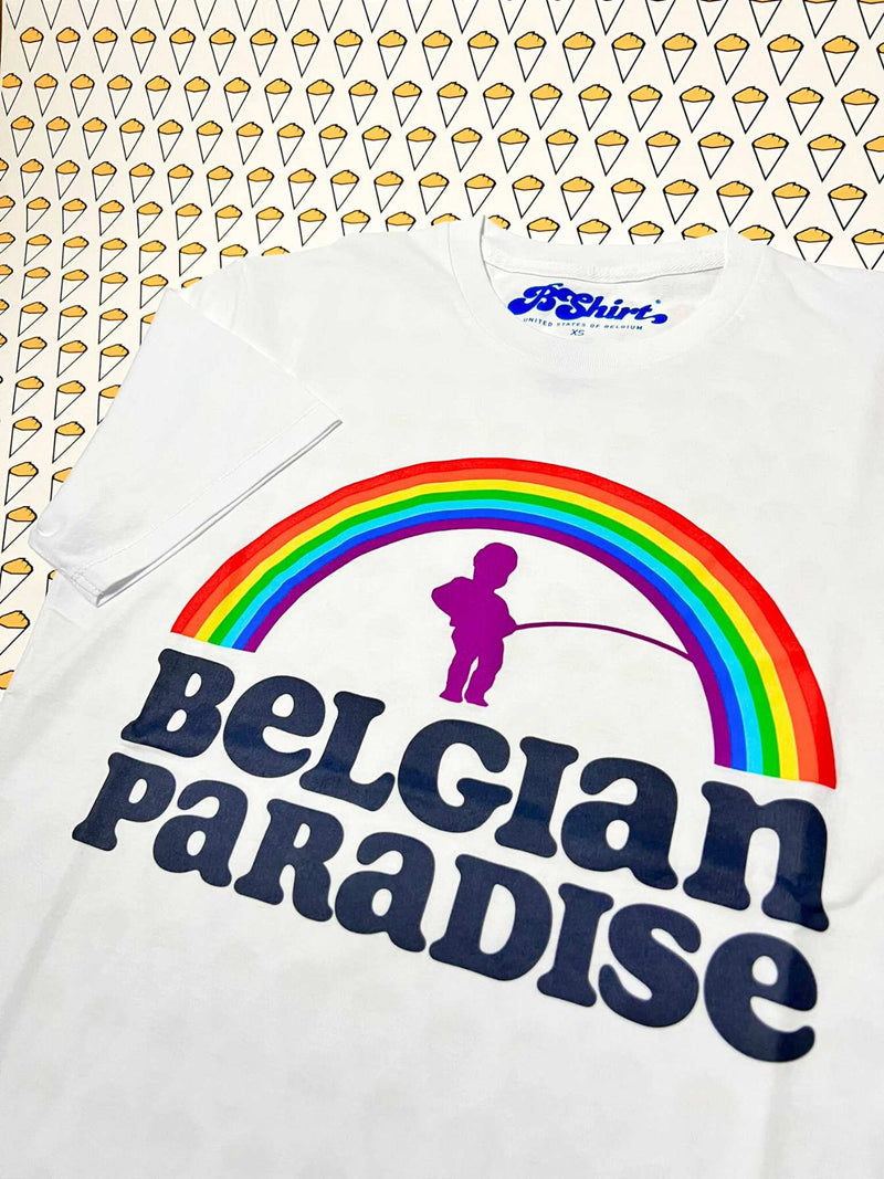T-shirt Belgian Paradise | Blanc