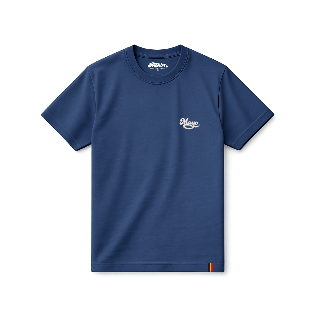 T-shirt Mayo Brodé | Navy