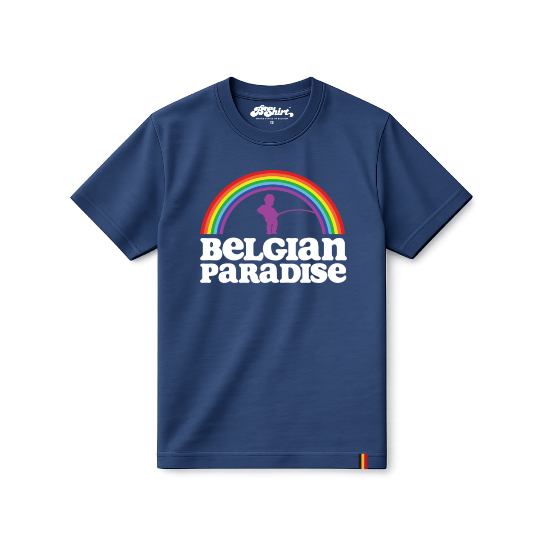 T-shirt Belgian Paradise | Navy