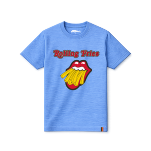 T-shirt Rolling Fries | Bleu chiné
