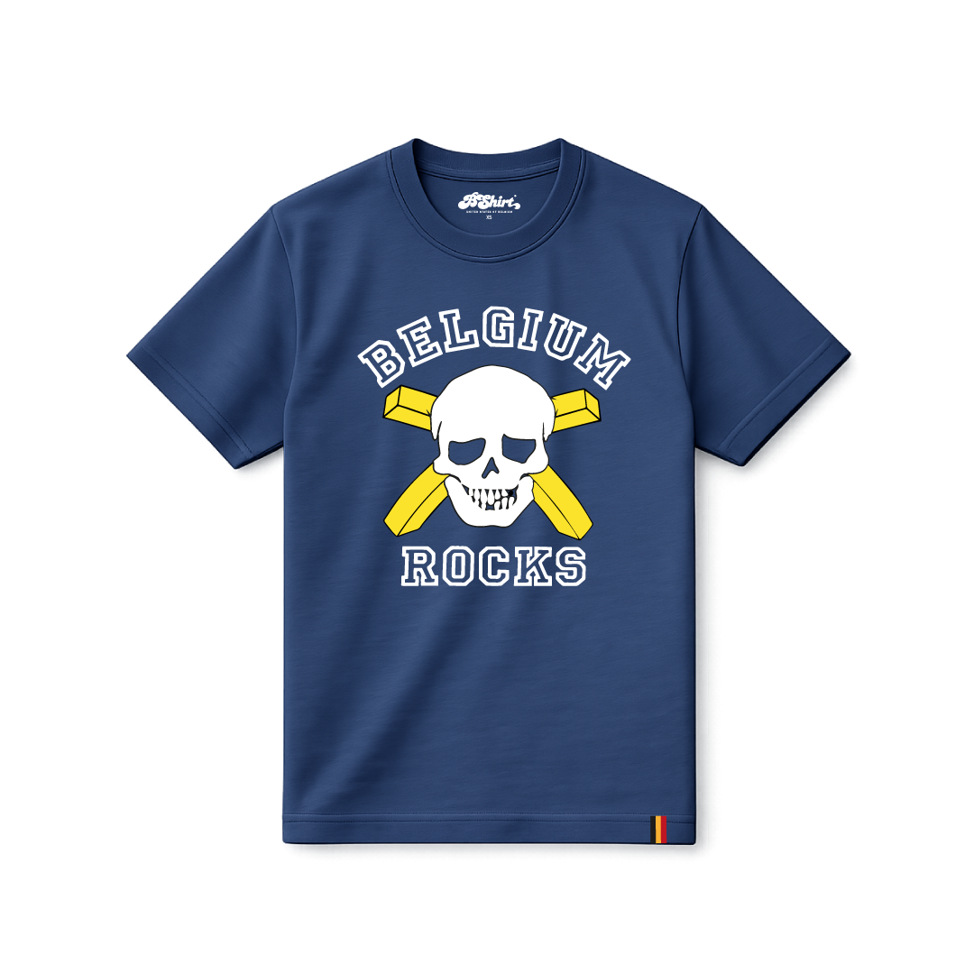 T-shirt Skull & Fries | Navy