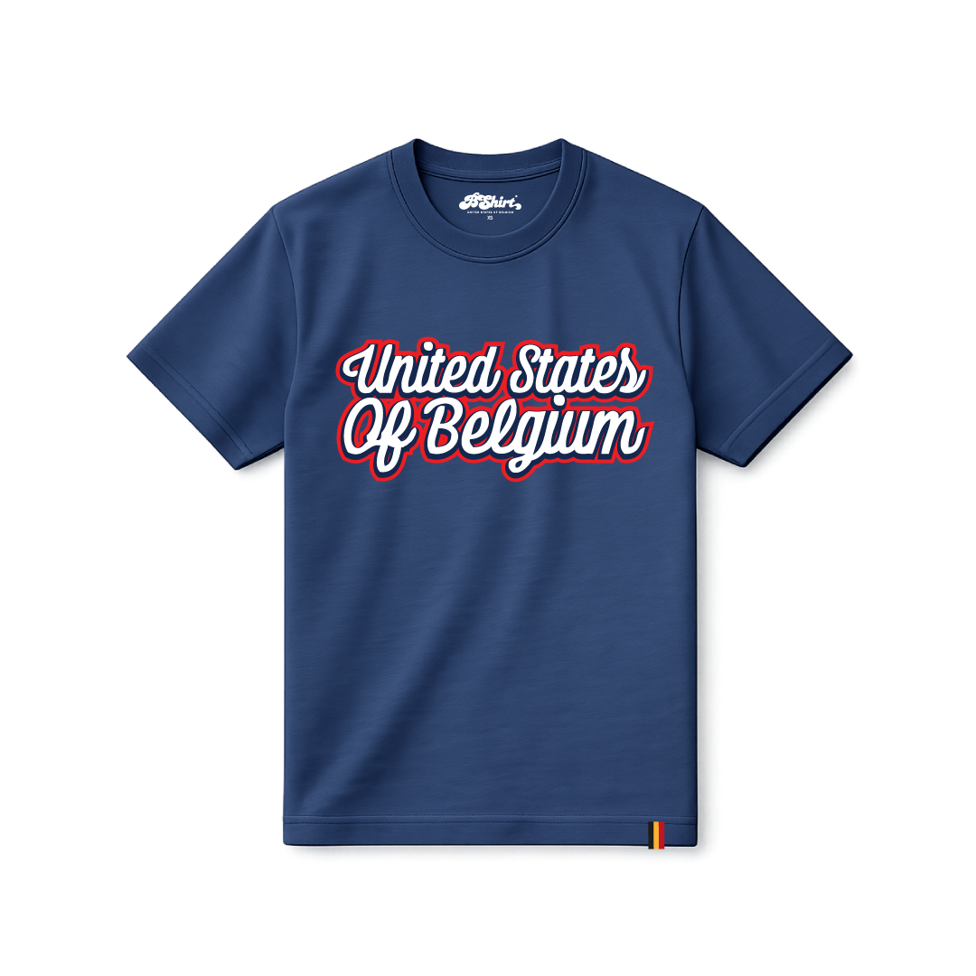 T-shirt United States Of Belgium | Navy