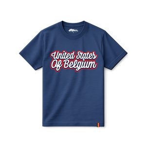 T-shirt United States Of Belgium | Navy