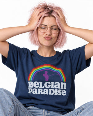 T-shirt Belgian Paradise | Navy