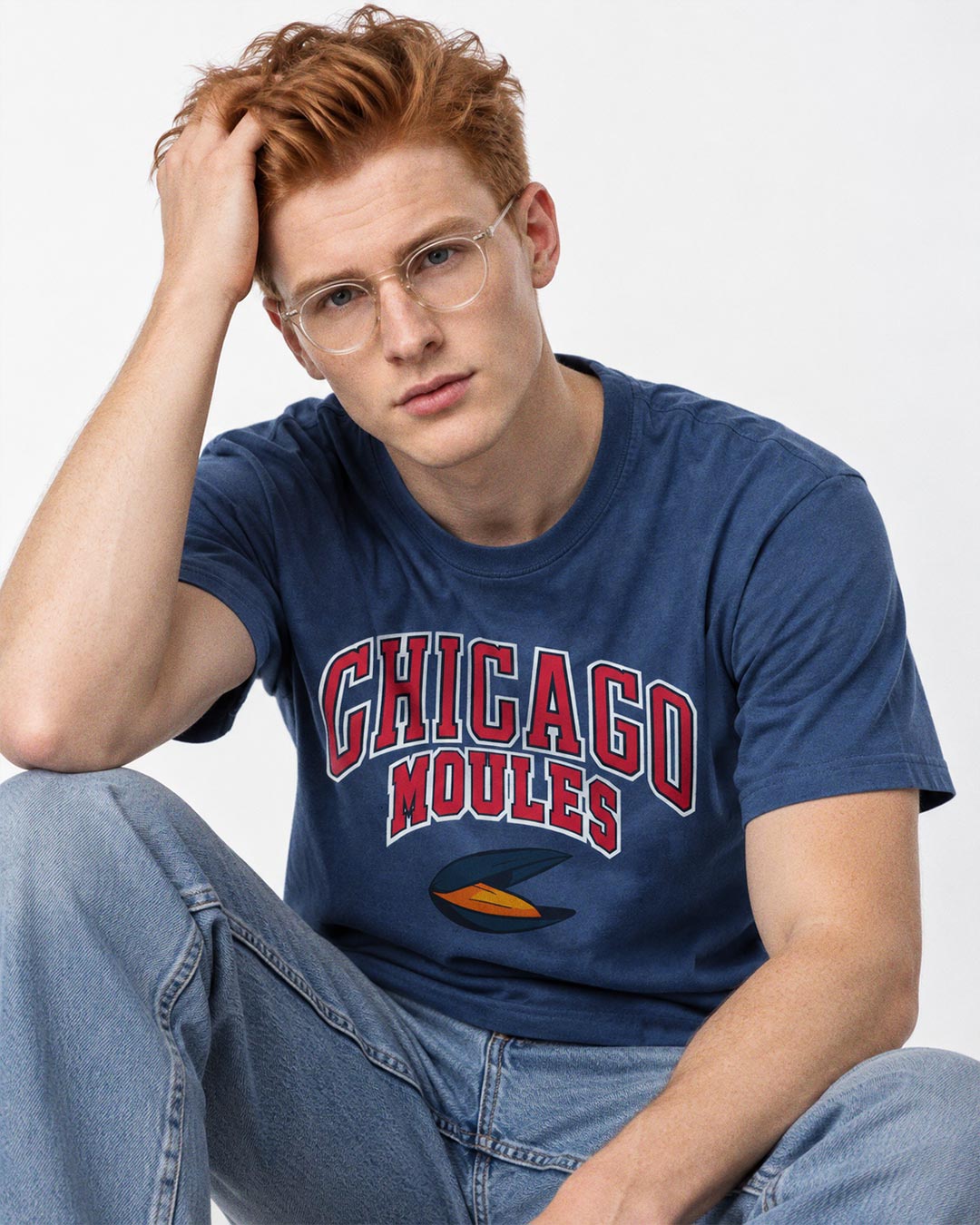 T-shirt Chicago Moules | Navy