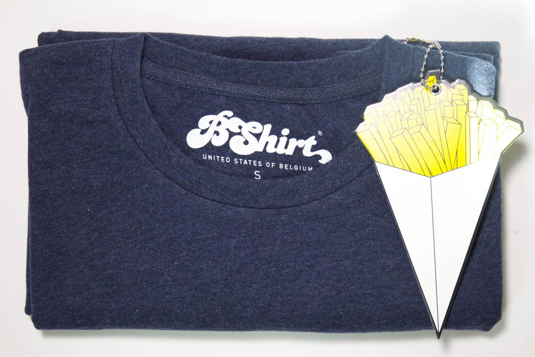 T-shirt Frites | Heather blue
