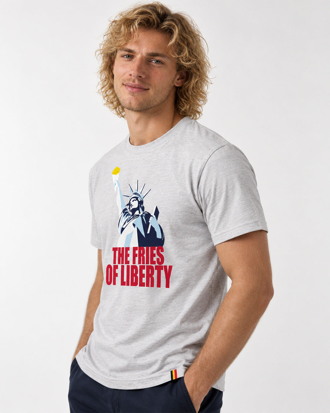 T-shirt The Fries of Liberty | Gris