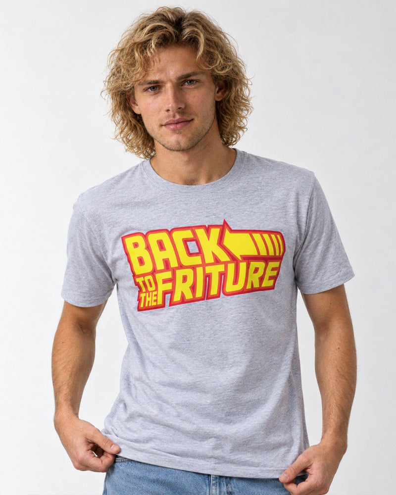 T-shirt Back to the Friture | grijs